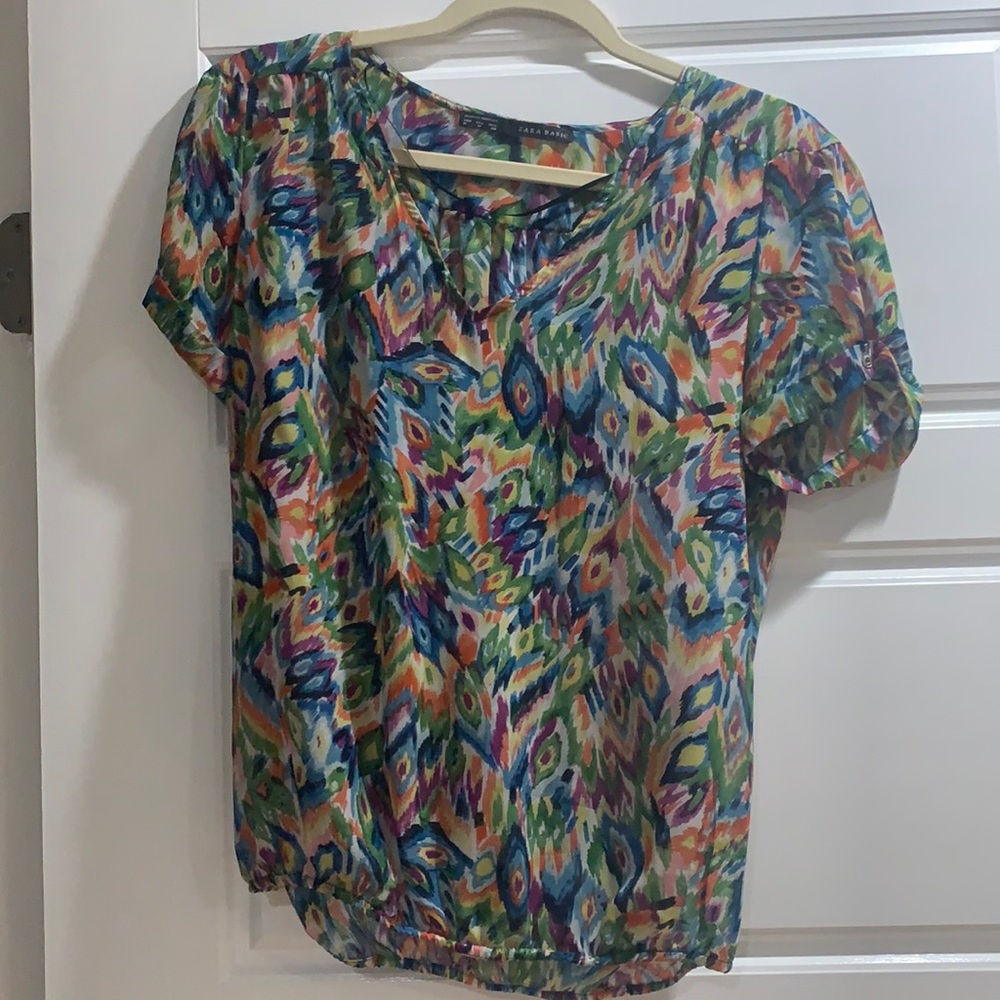 Zara multi colored medium shirt
